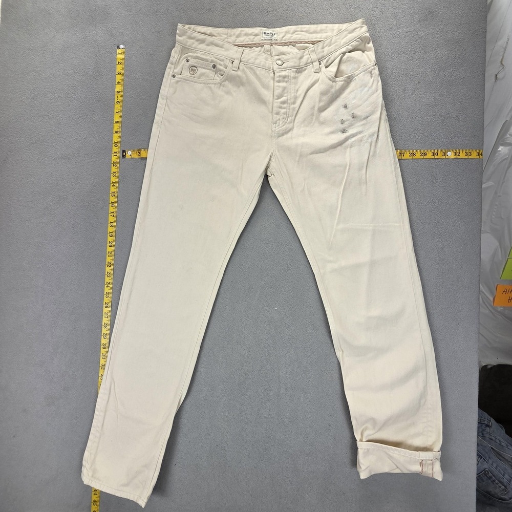 Bean Pole Jeans Mens White Selvedge Made iKorea‎ Fits 34x33